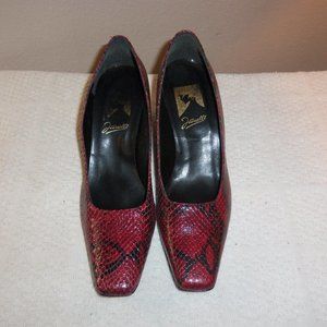 Janelle Snake Skin Wedge Heels